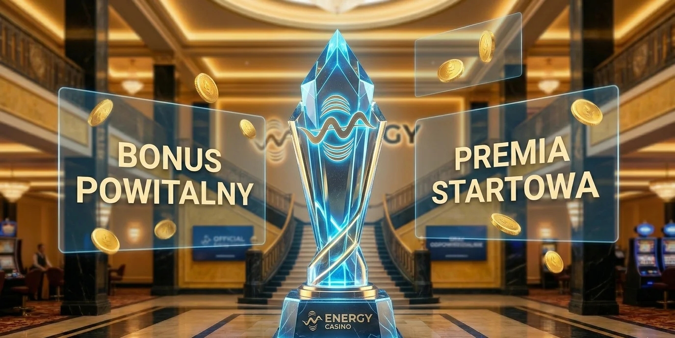 Trofeum z grafiki promocyjnej welcome bonusu Energy Casino